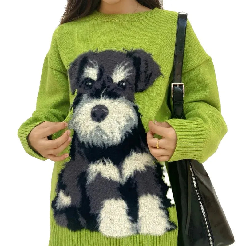 Green Schnauzer Sweater