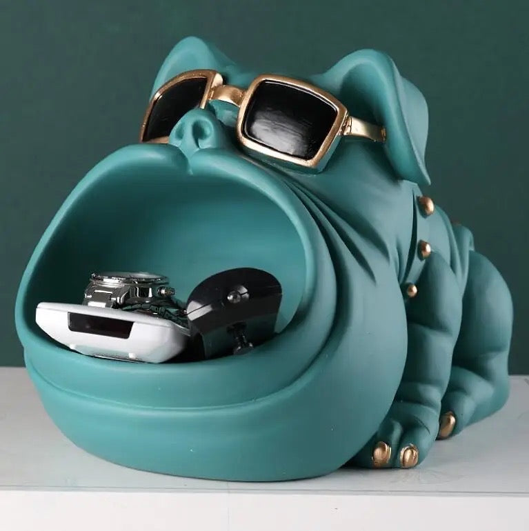 Cool Bulldog Trinket and Candy Holder