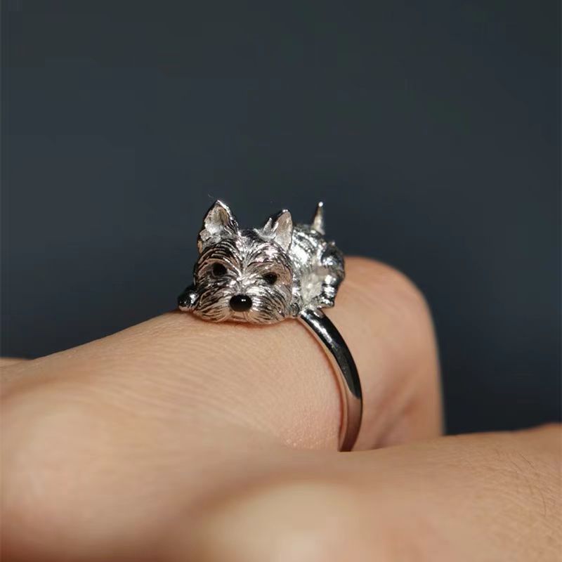Westie Puppy Ring