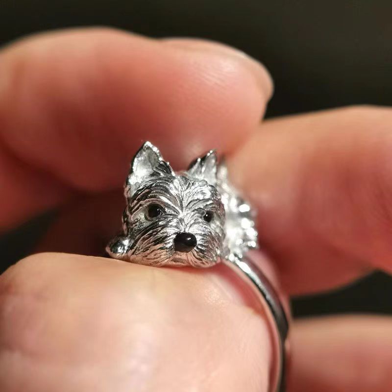 Westie Puppy Ring