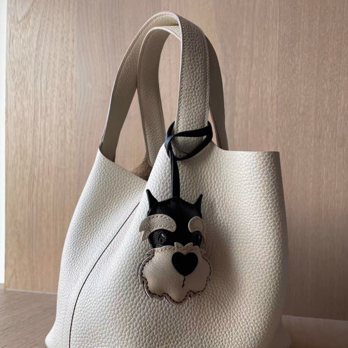 Leather Schnauzer Pendant