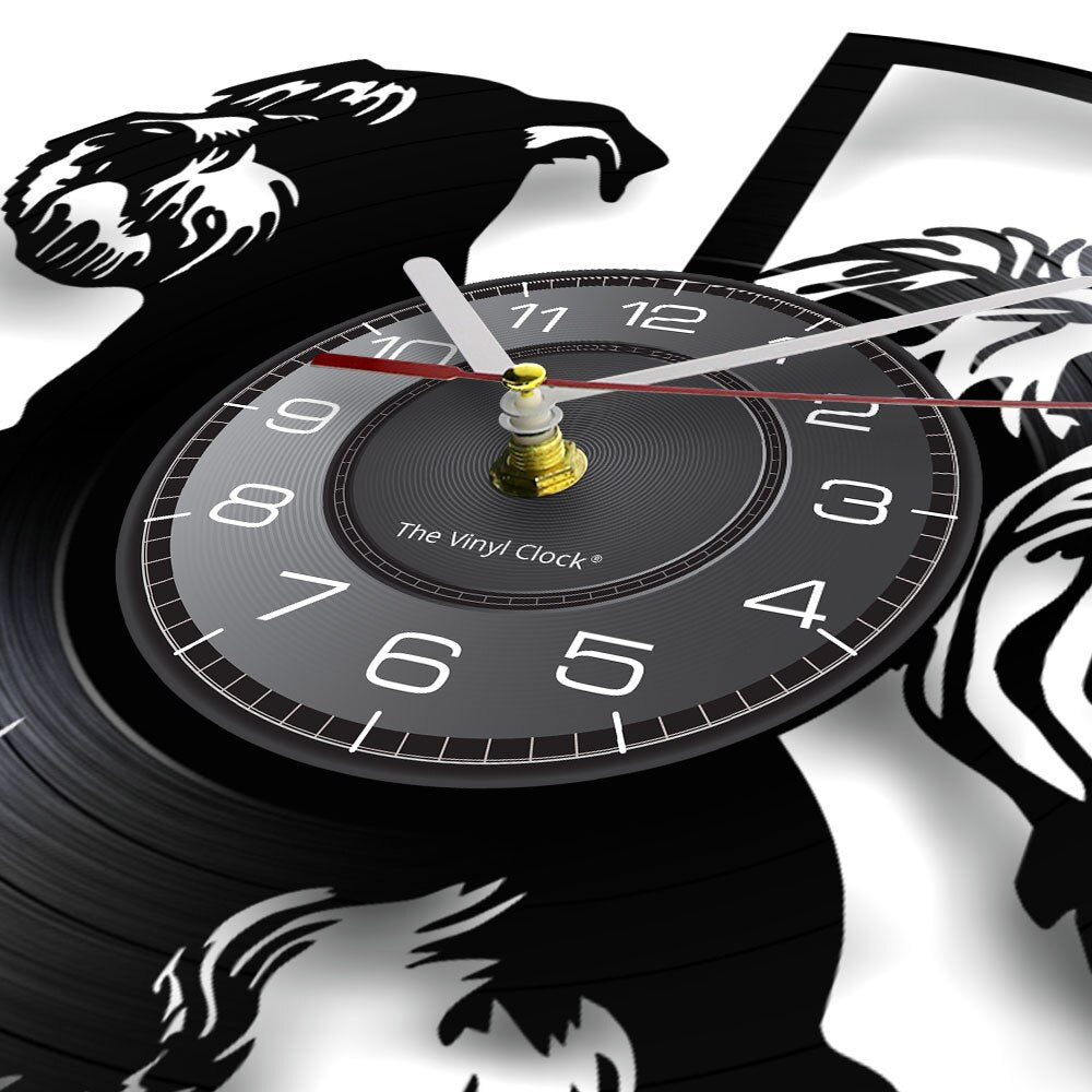 Schnauzer Vinyl Record Wall Clock