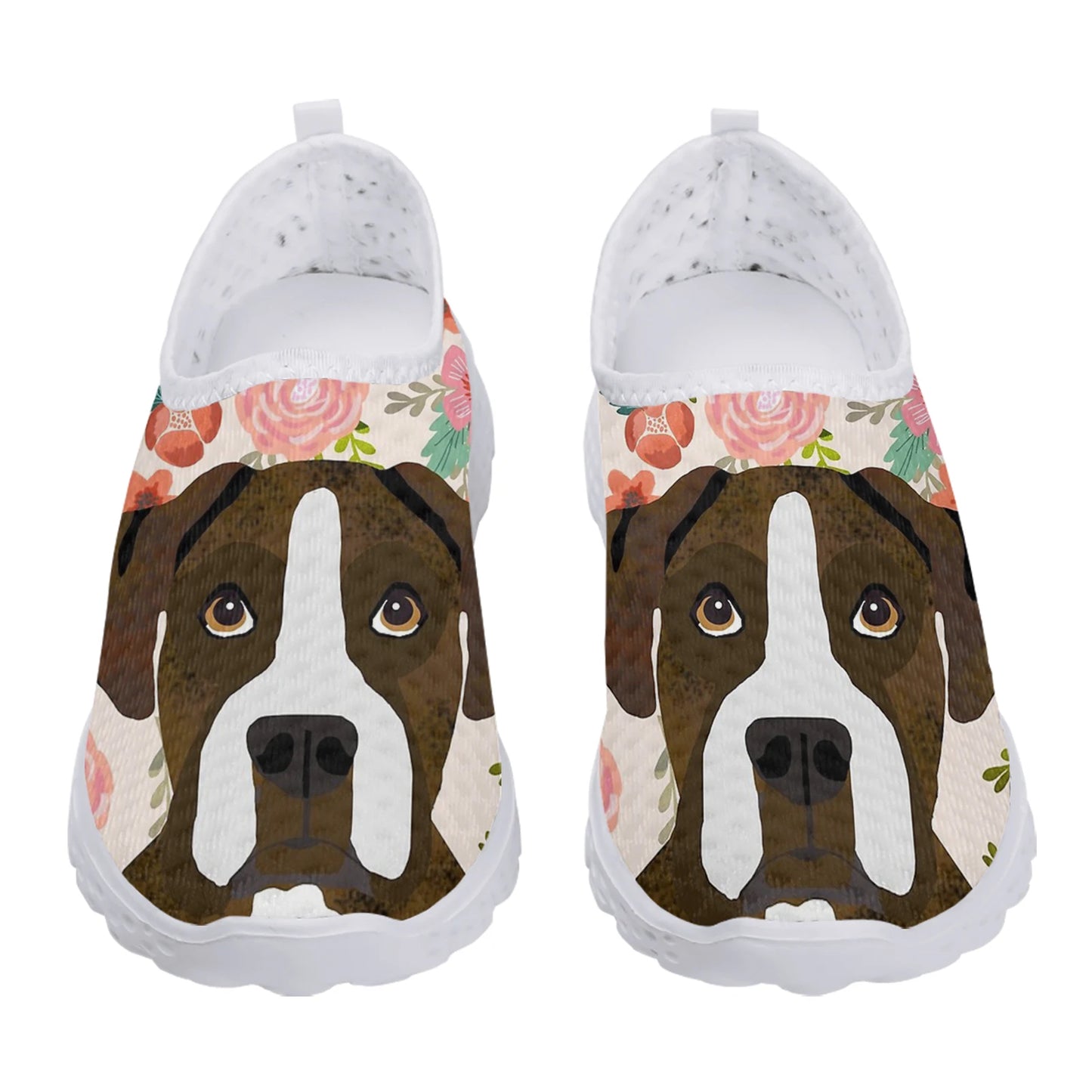 Boxer Dog Slip-on mesh sneakers