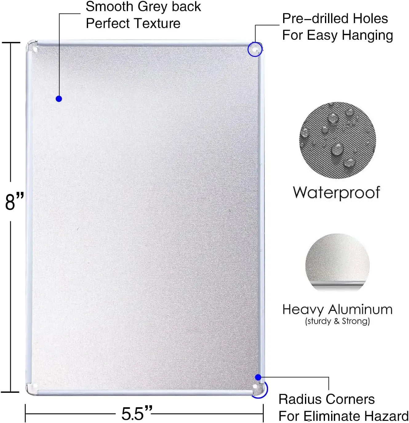 Funny Boxer Bathroom Metal Sign