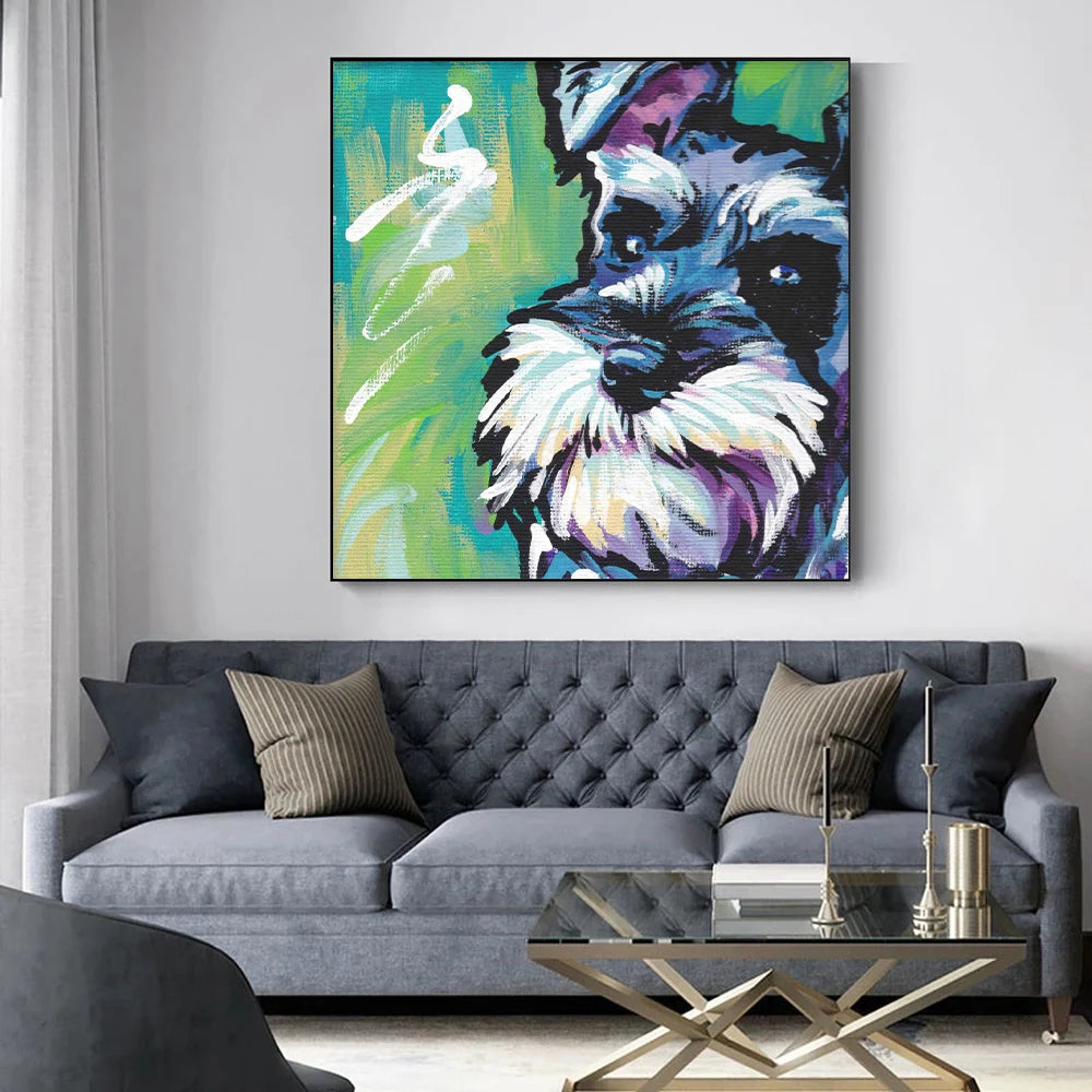 Graffiti Schnauzer Wall Art