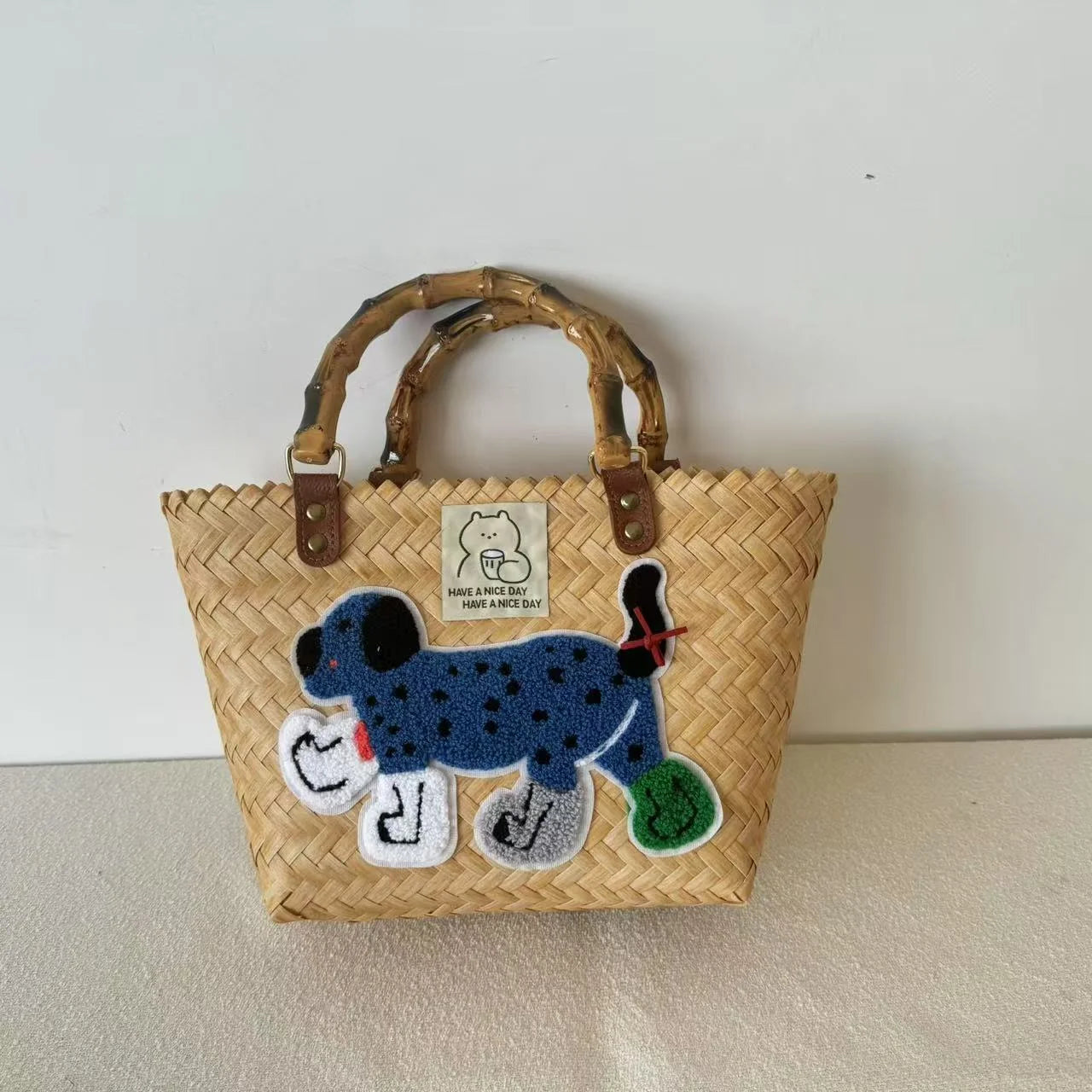 Westie Woven Bag