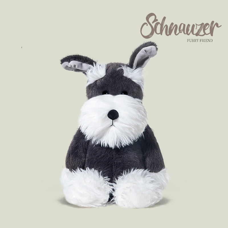 Fluffy Schnauzer Plush Toy