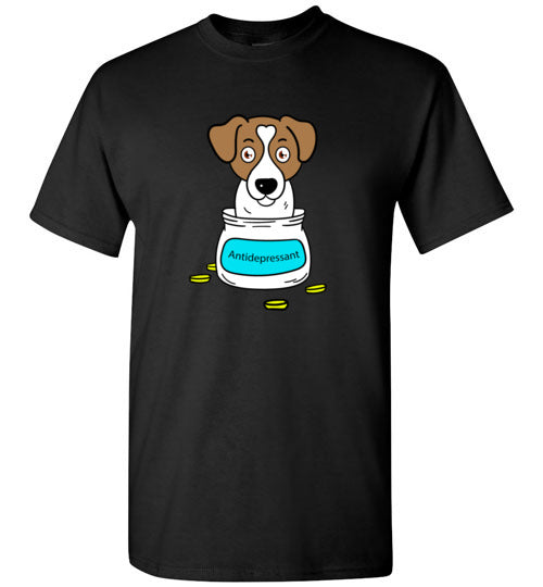 Antidepressant Jack Russell Classic Men/Unisex T-shirt