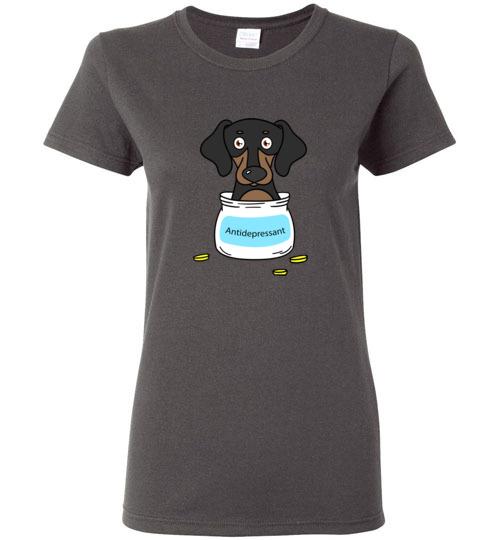 Antidepressant Dachshund Classic Lady T-shirt