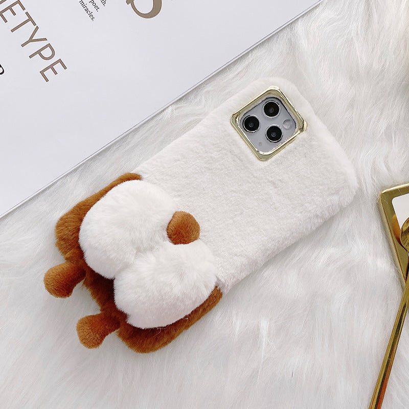 Corgi butt phone case plush plush 12pro