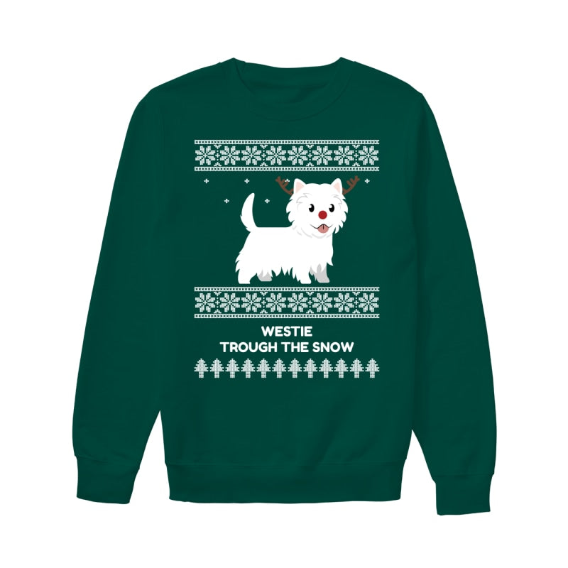 Westie Through The Snow - Unisex Sweatshirt