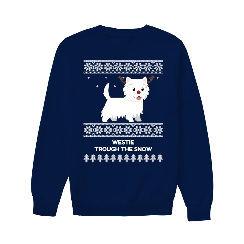 Westie Through The Snow - Unisex Sweatshirt