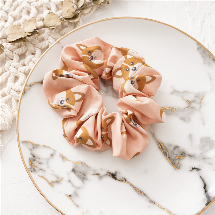 Cartoon animal dog large intestine circle