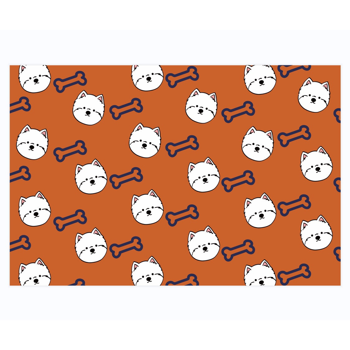 Leather Westie Placemats