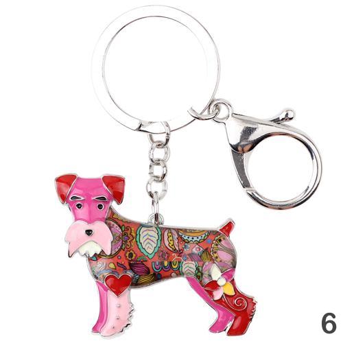 Vicky Schnauzer Keychain