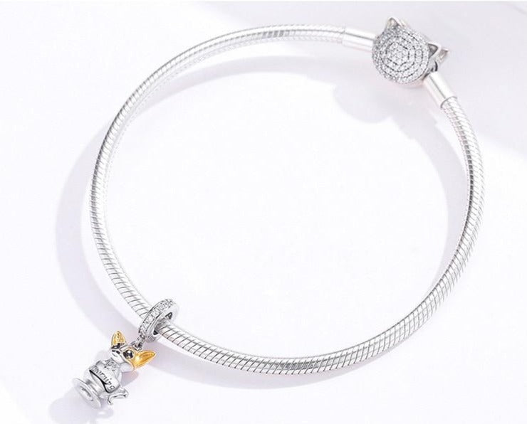 Chi Chihuahua 925 Sterling Silver Charm-charm-Ploocy-Ploocy