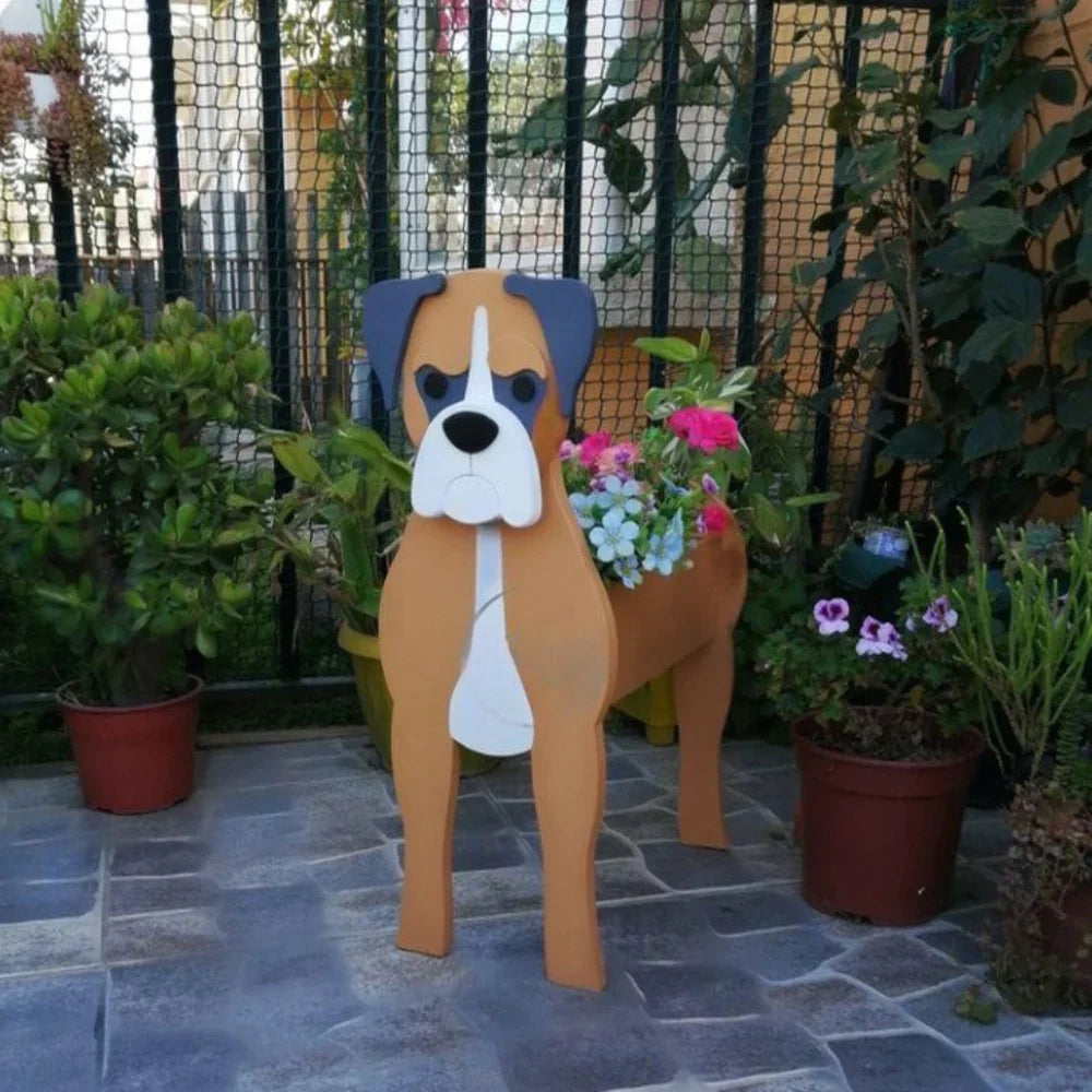 Pomeranian Flower Planter