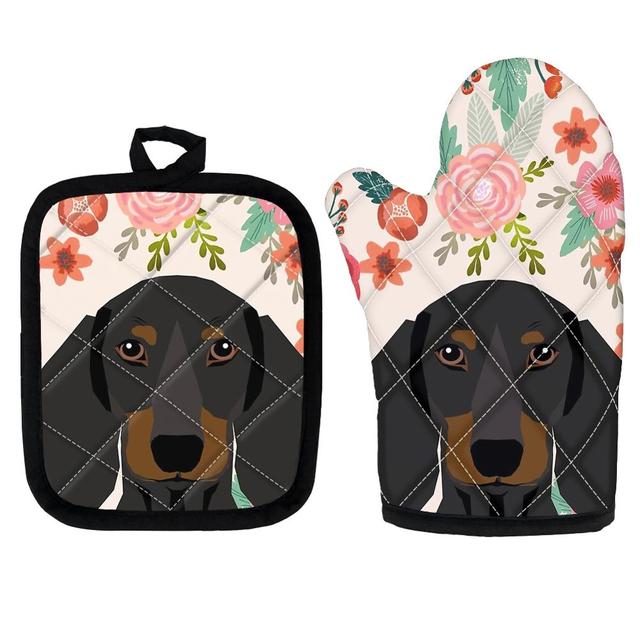 Dog pot holder and oven mitt