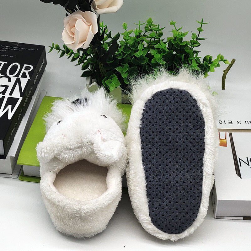 fluffy slippers for