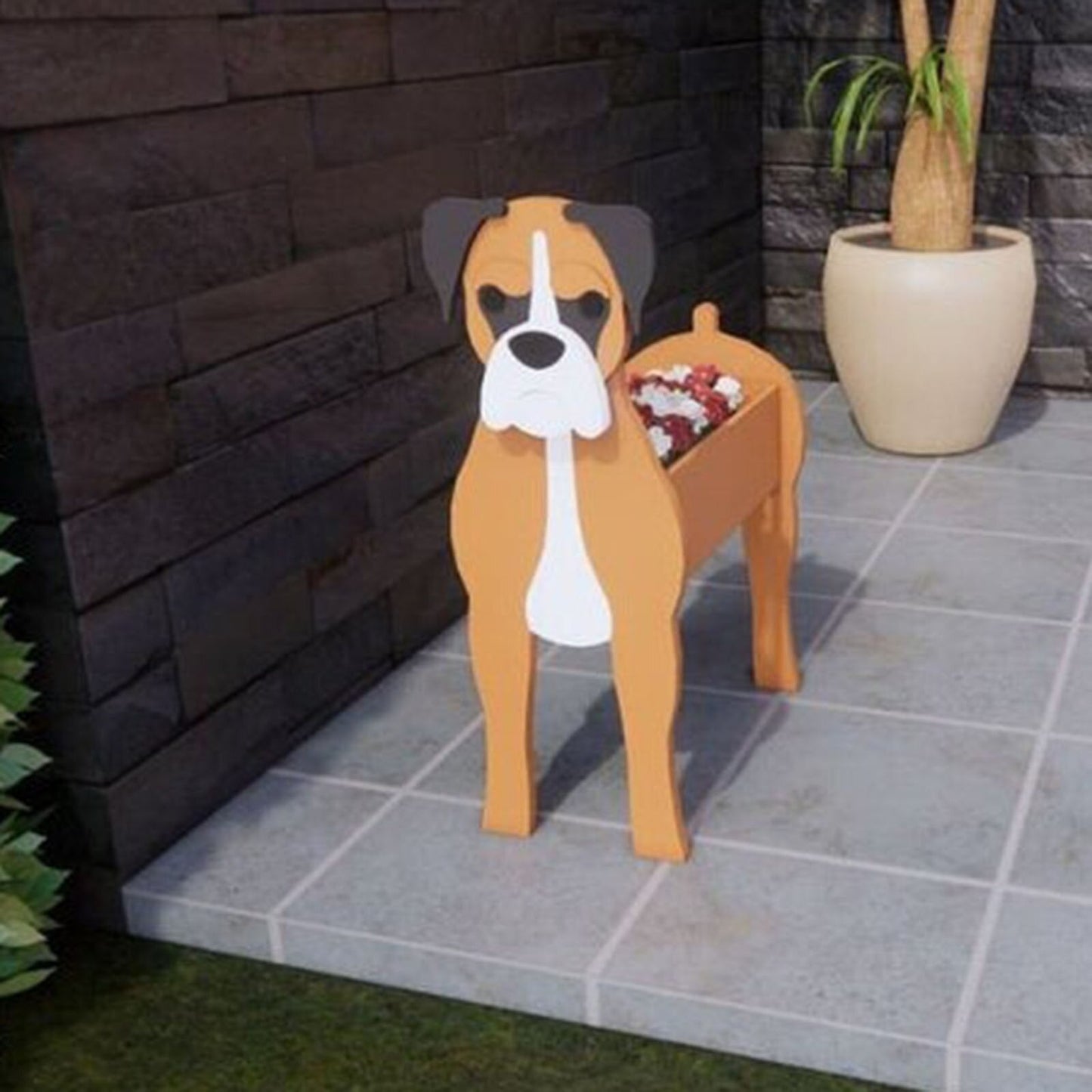 Pomeranian Flower Planter