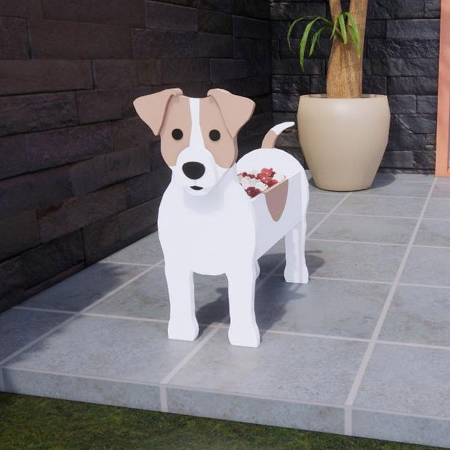 Pomeranian Flower Planter