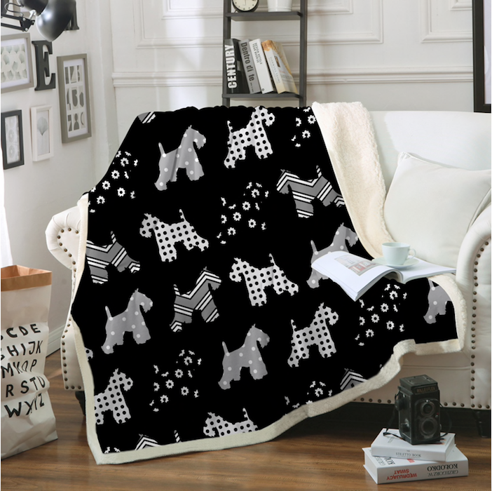 Lolly Schnauzer Black Blanket