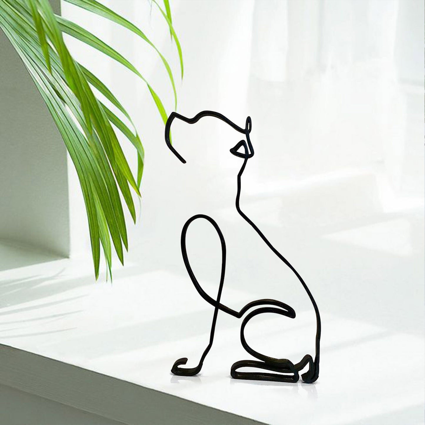 Husky Iron Sculpture