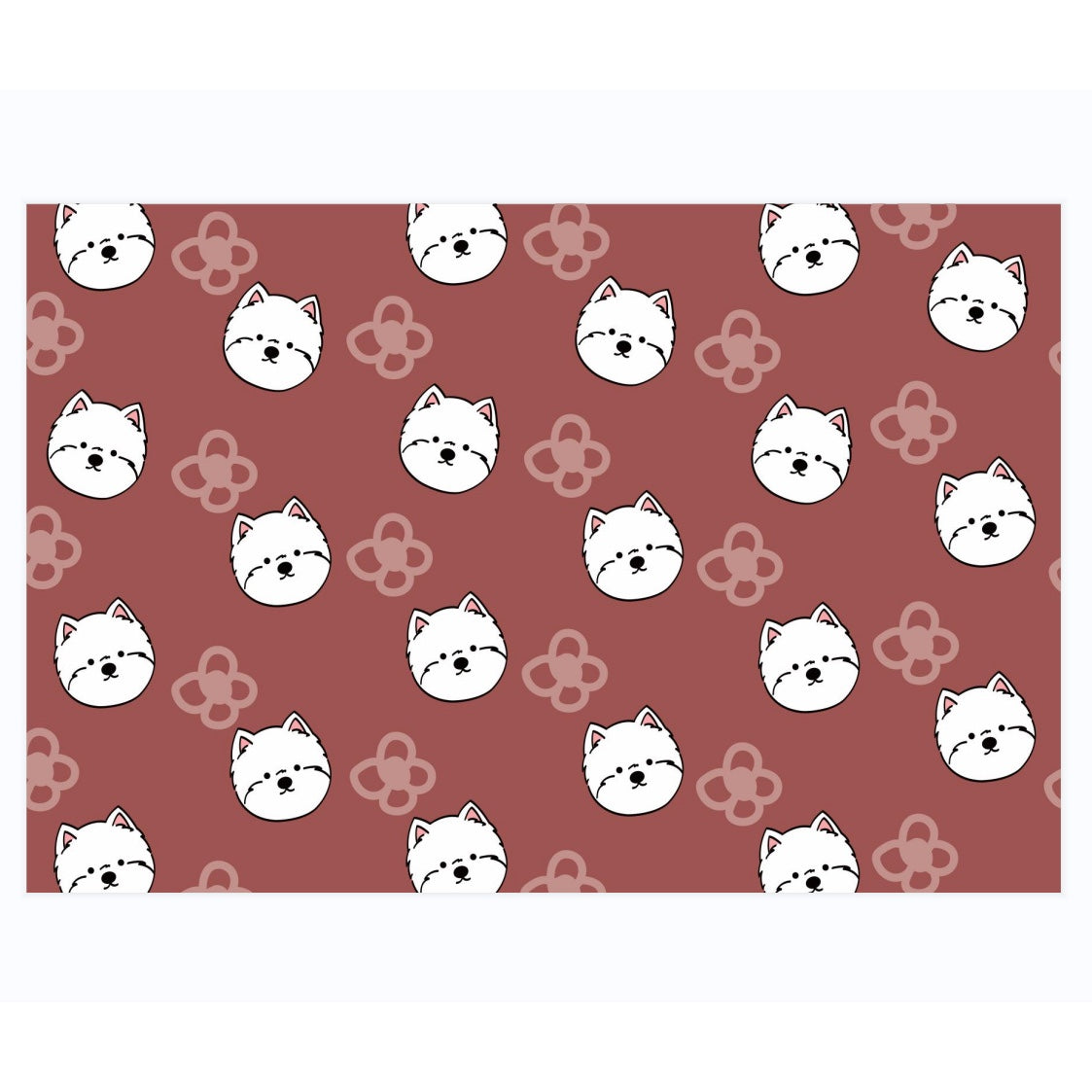 Leather Westie Placemats