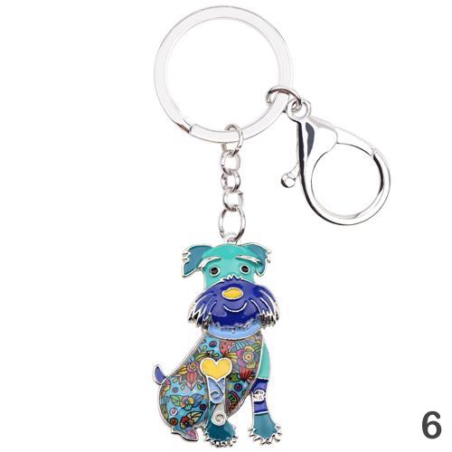 Lou Schnauzer Keychain