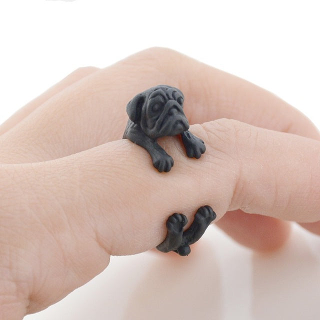 Bulldog Hug Ring