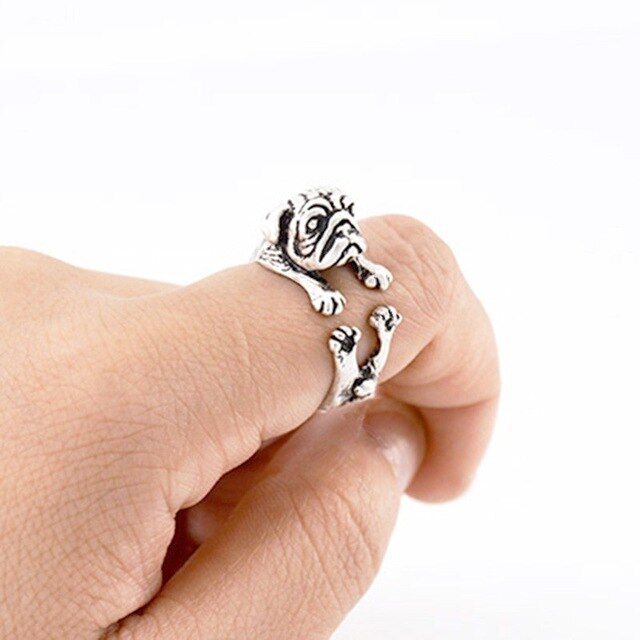 Bulldog Hug Ring