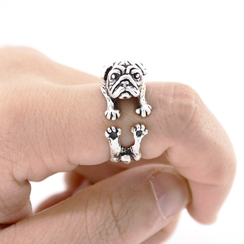 Bulldog Hug Ring