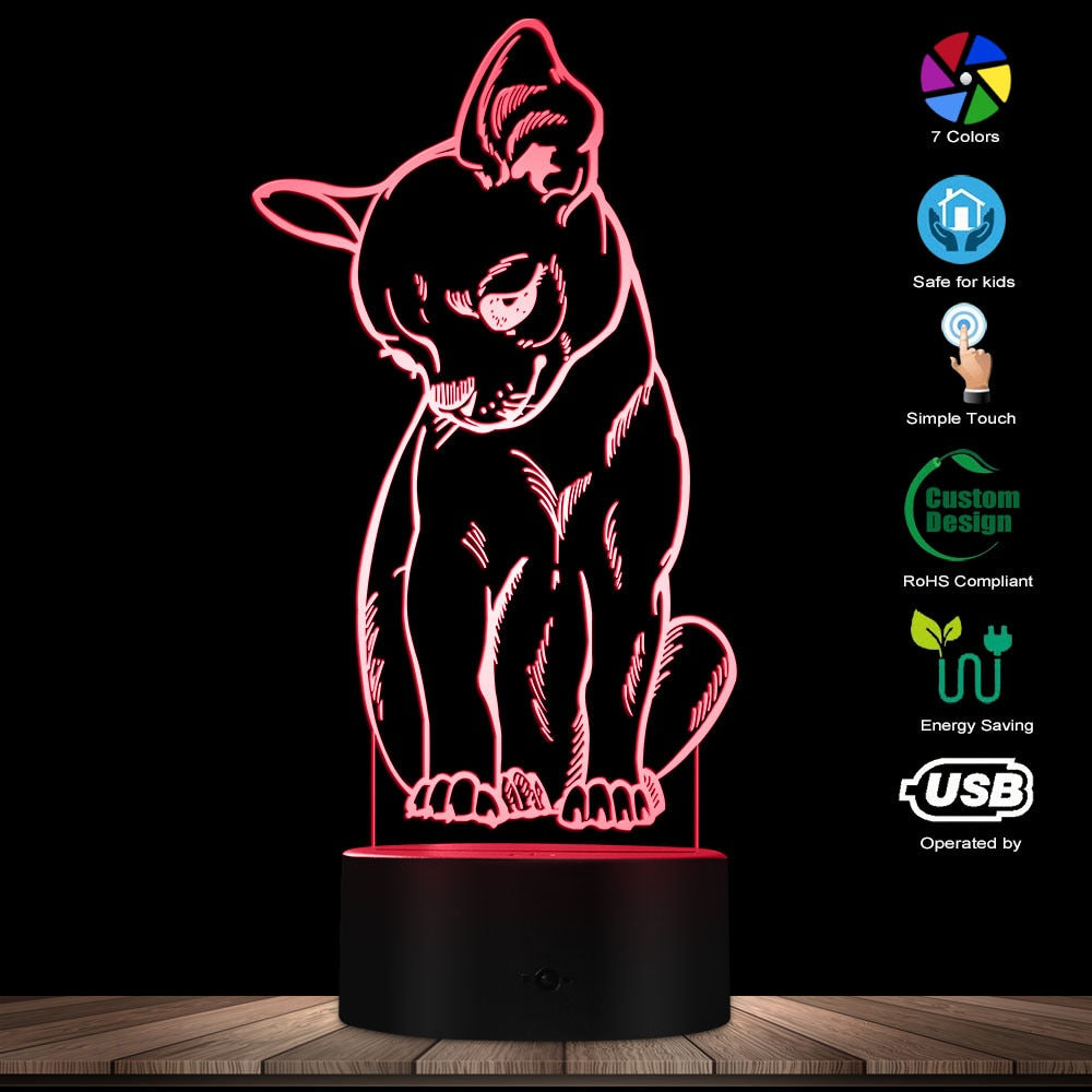 Chihuahua 3D LED Lamp