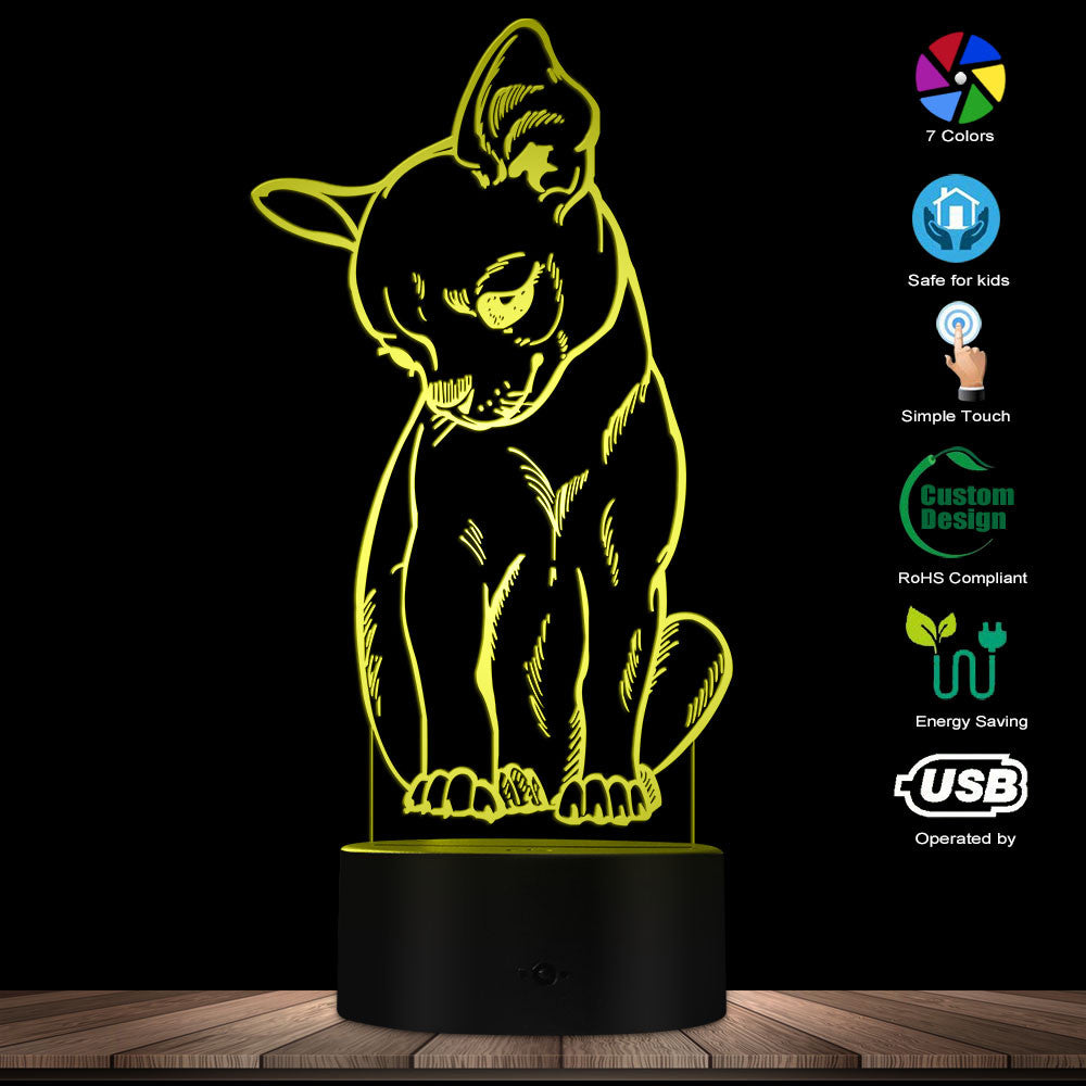 Chihuahua 3D LED Lamp