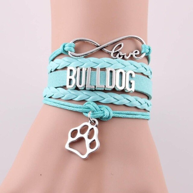 Bulldog Infinity Bracelet