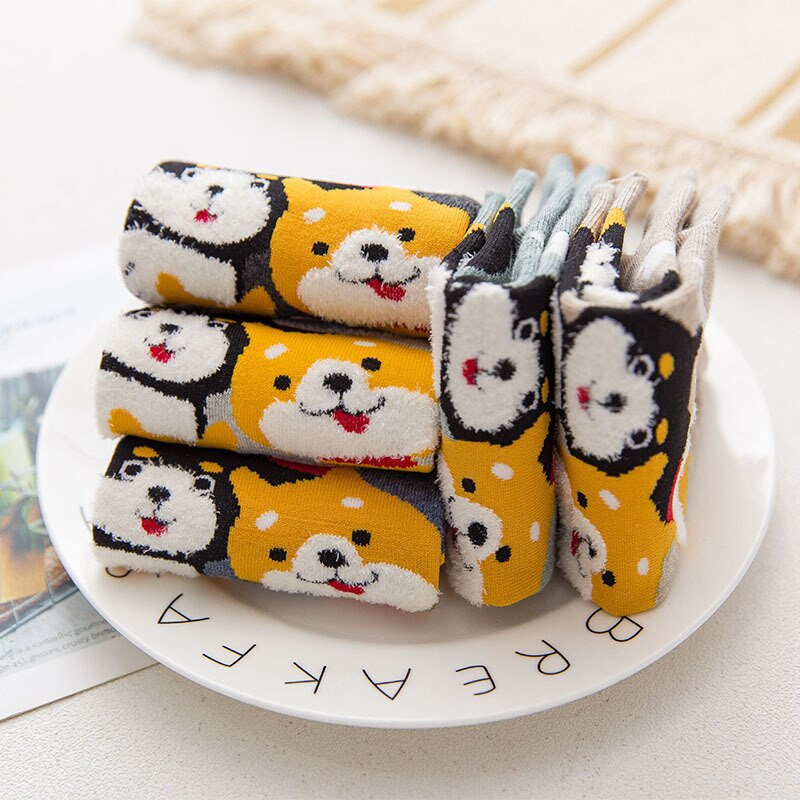 Asami Shiba Inu Socks (5 pairs)