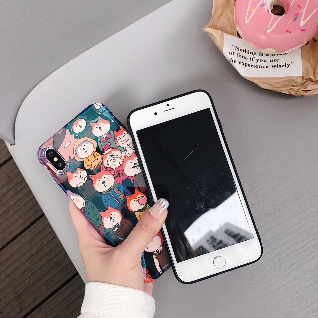 Metallic Shiba inu iPhone Case