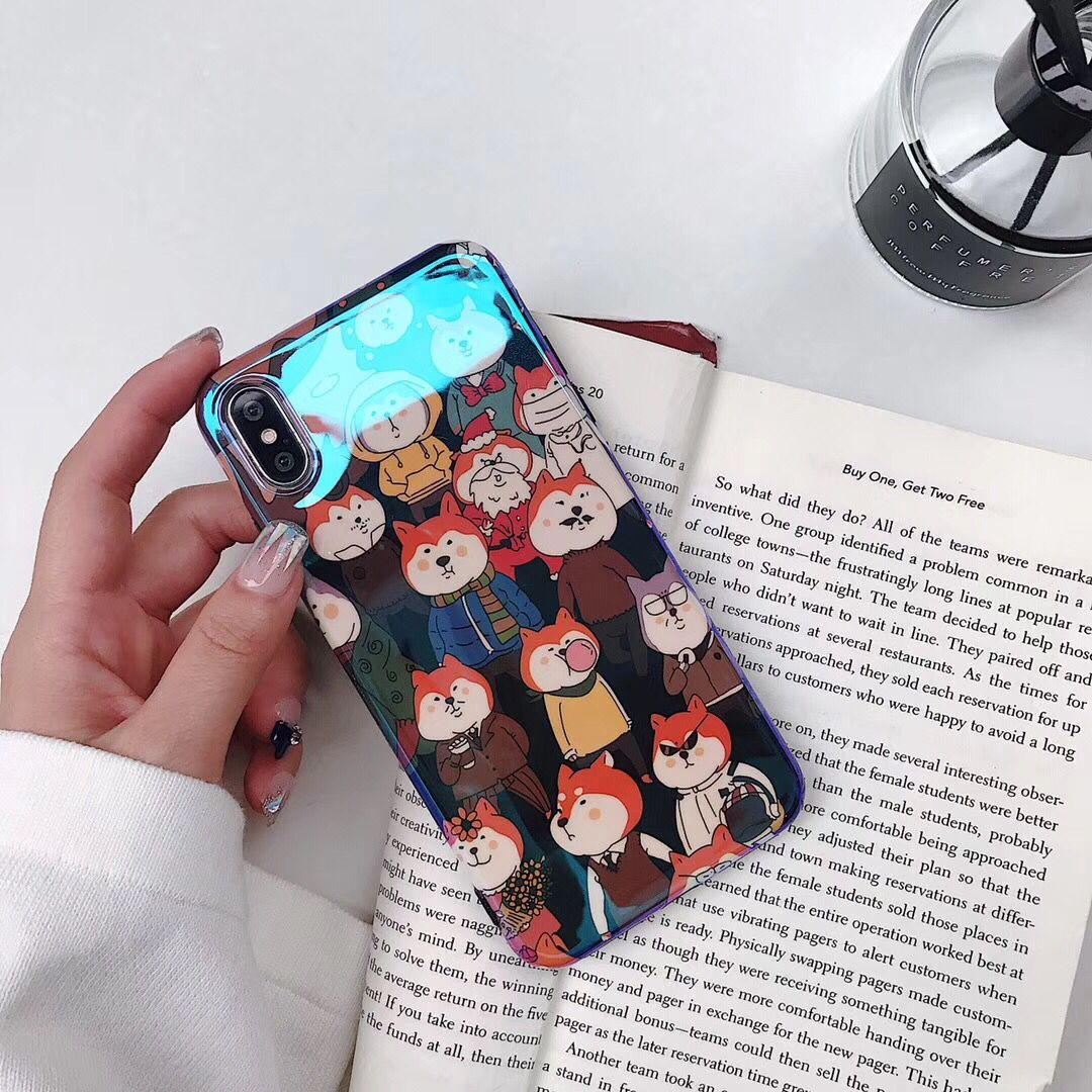 Metallic Shiba inu iPhone Case