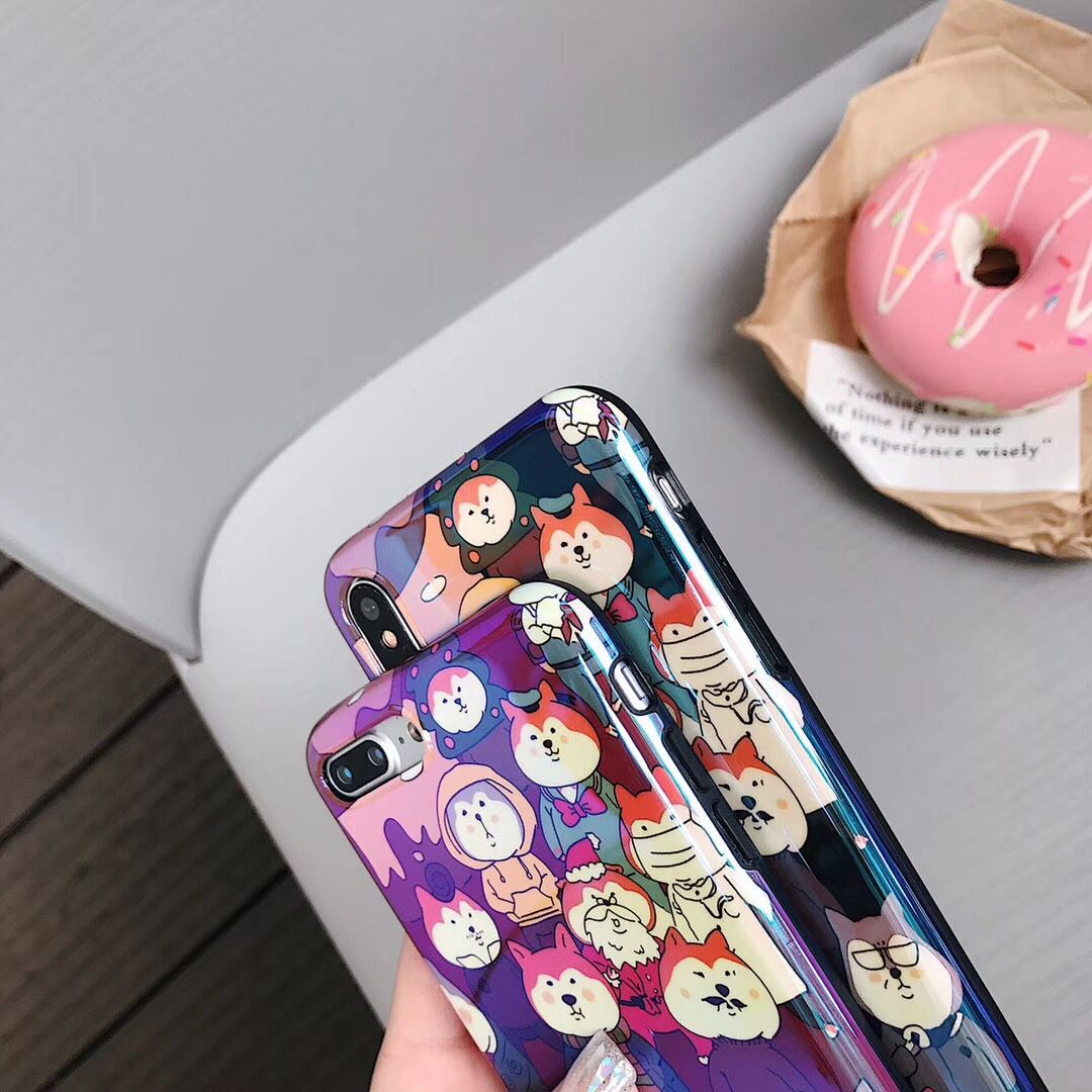 Metallic Shiba inu iPhone Case