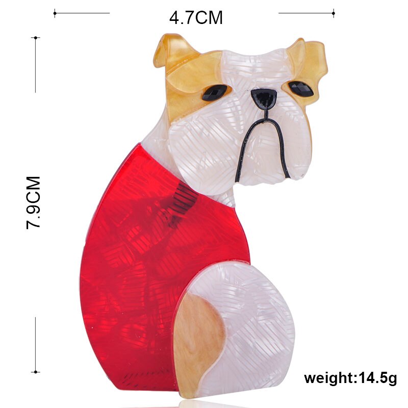 Ollie The English Bulldog Brooch