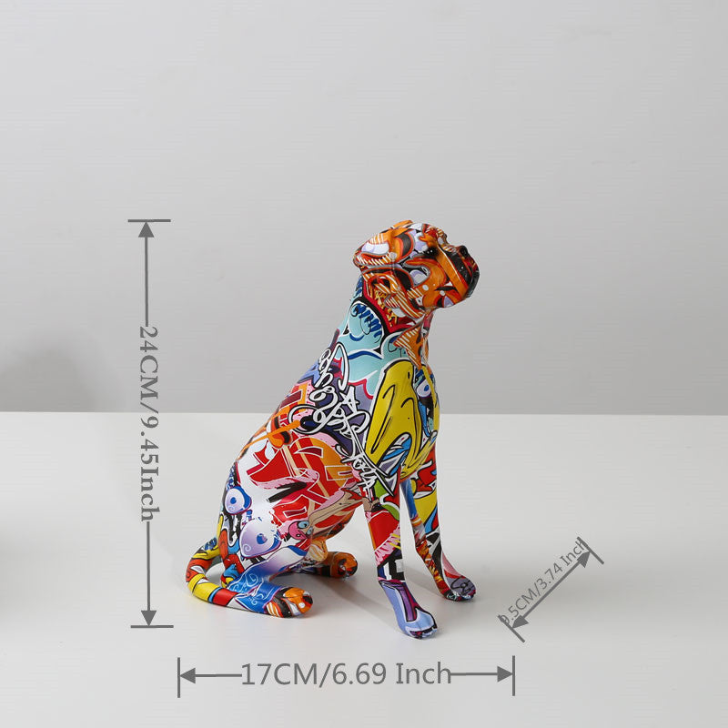 Colorful Boxer Figure