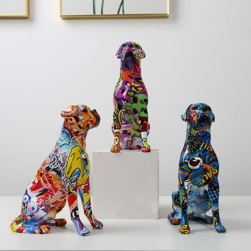 Colorful Boxer Figure
