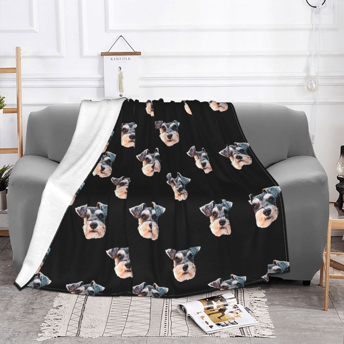 Schnauzer Fleece Blanket
