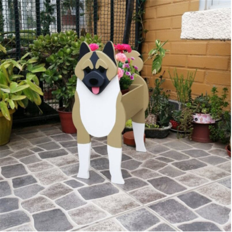 English Bulldog Flower Planter