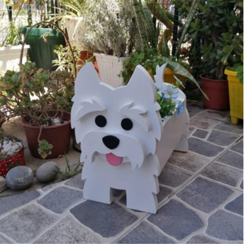 English Bulldog Flower Planter
