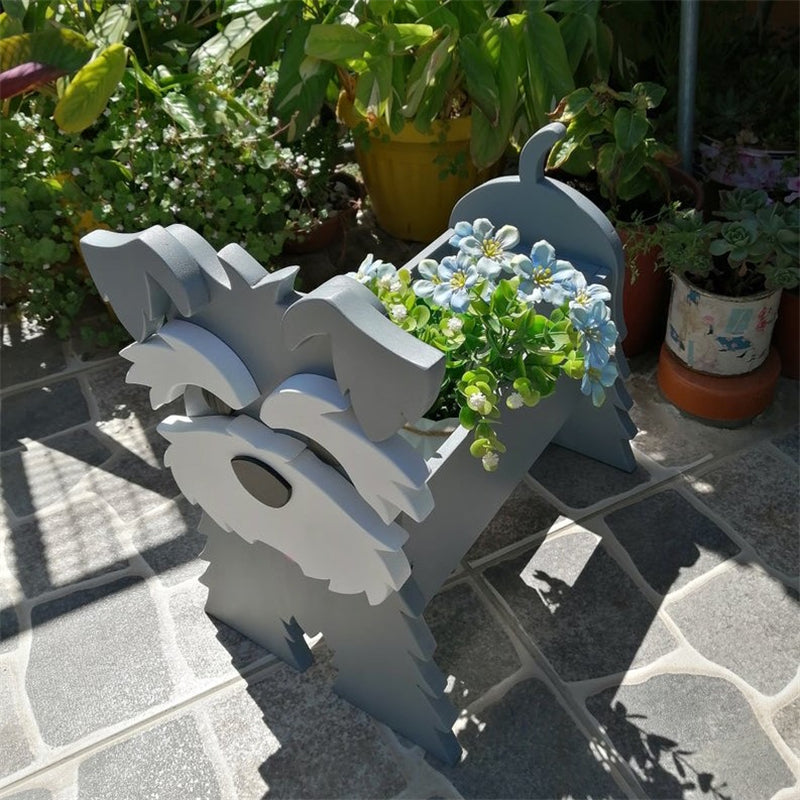 English Bulldog Flower Planter
