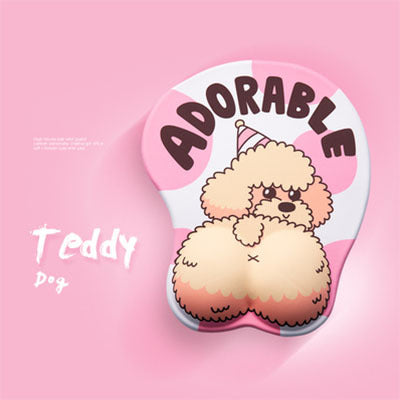 3D Dogs Mouse Pad