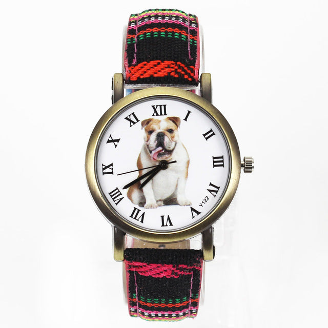 Colorful Bulldog Watch