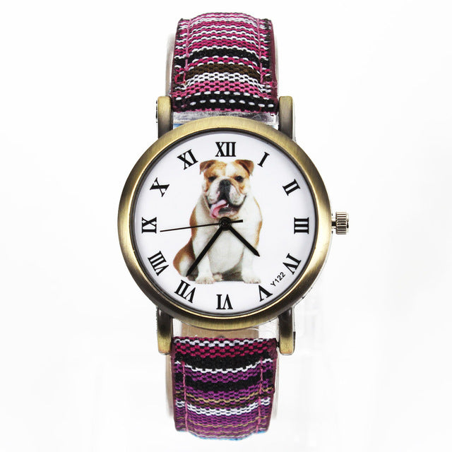 Colorful Bulldog Watch