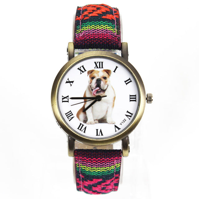 Colorful Bulldog Watch